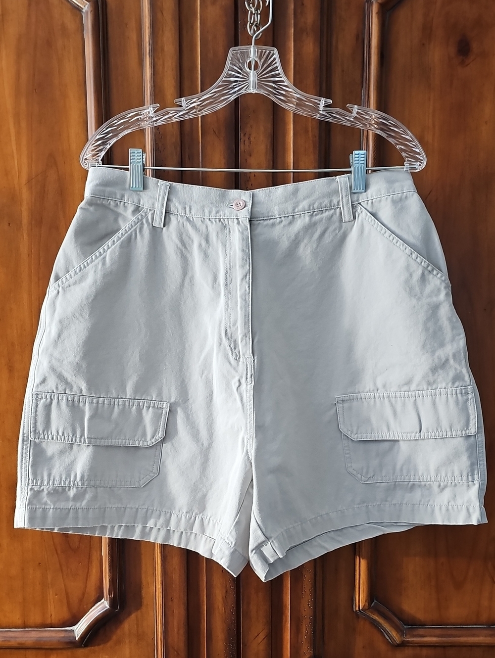 Tan cargo shorts